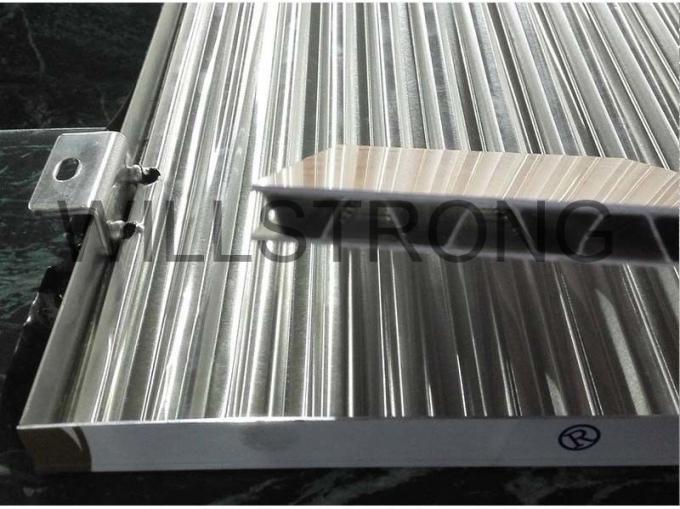 El compuesto acanalado de la aleación de aluminio AA1100 artesona PVDF que cubre placas de calle decorativas